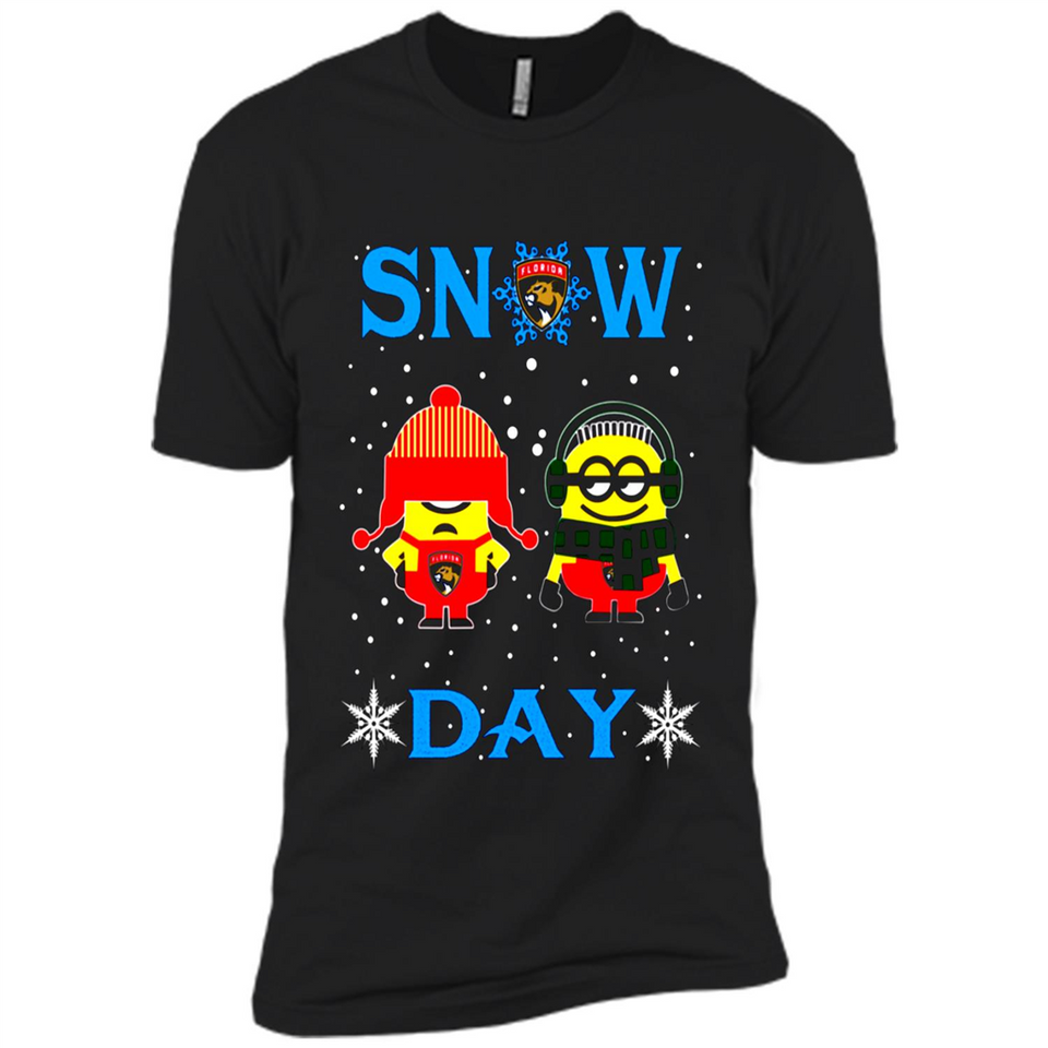 Snow Day Shirt For Florida Panthers Vs Minion Fans pingpong
