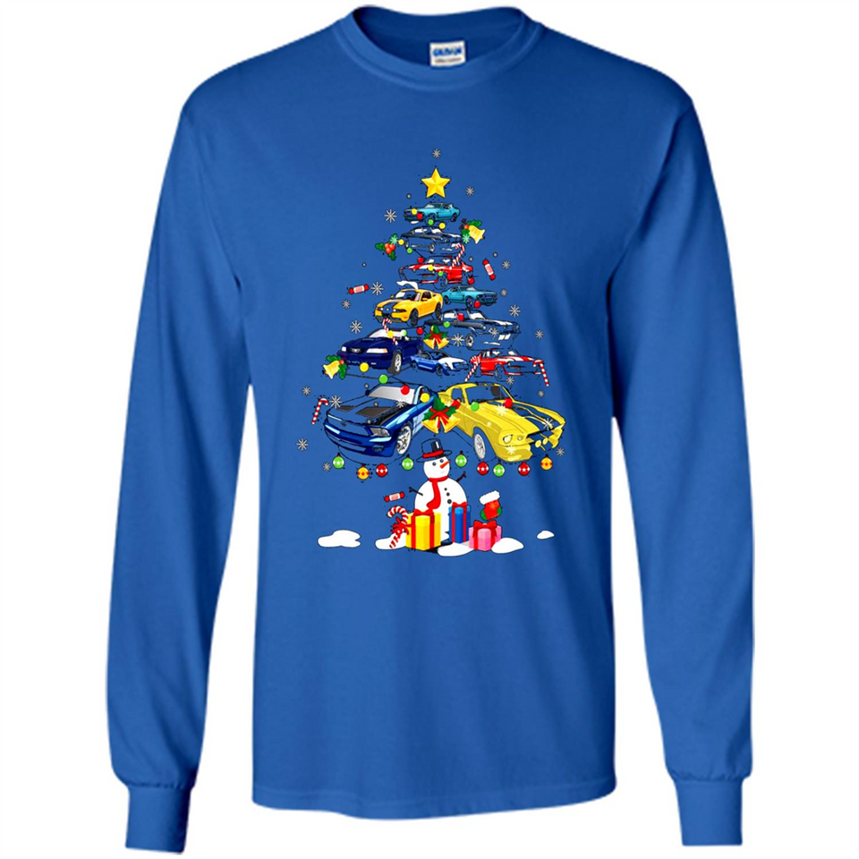 Mustang Tree Christmas Sweatshirt PINGPONG