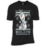 Olaf frozen ugly christmas sweater - Premium Short Sleeve T-Shirt