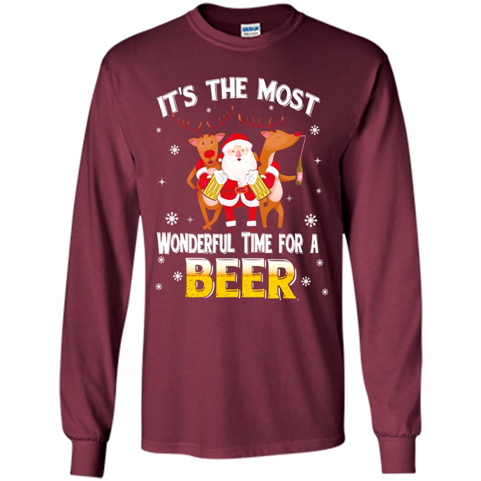 Its The Most Wonderful Time for a Beer - Long Sleeve T-Shirt