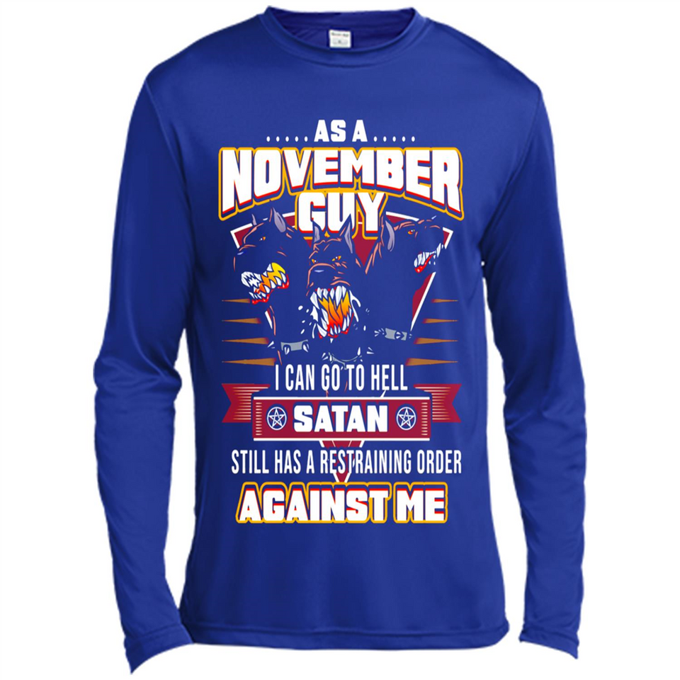 November Guy Birthday - Canvas Long Sleeve T-Shirt