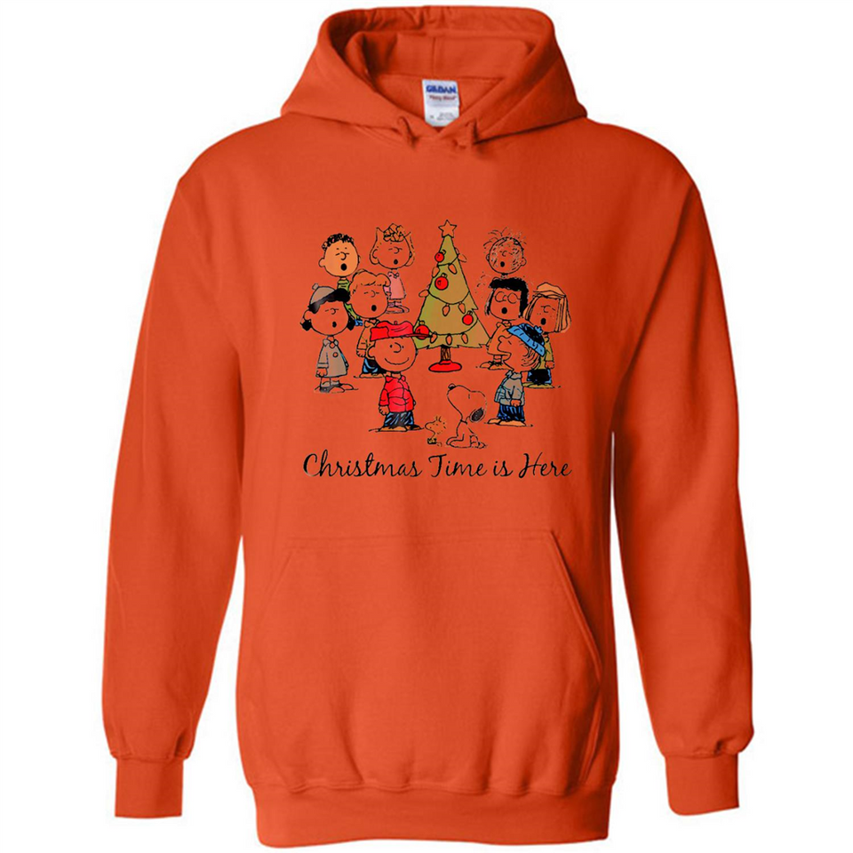 Snoopy Christmas Time Is Here Sporty T-Shirt - Hoodie