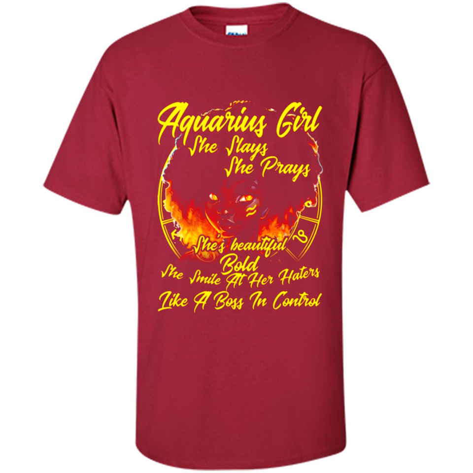 Aquarius Girl She Slays She Prays Zodiac Sign PINGPONG