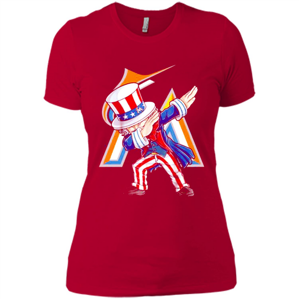MLB MIAMI MARLINS UNCLE SAM DABBING INDEPENDENCE DAY
