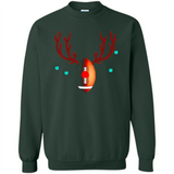 Football Christmas Shirt Reindeer Christmas Football Funny - Sweatshirt