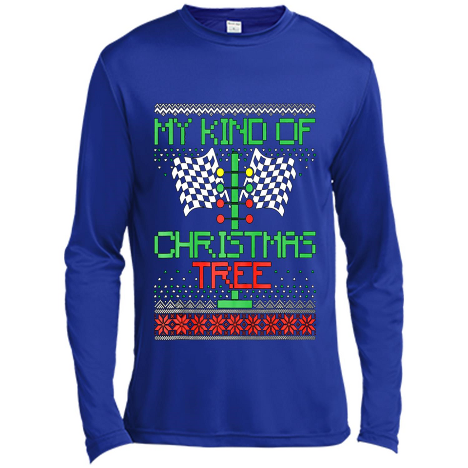 Funny Drag Racing Ugly Christmas Holiday Tree PING PONG