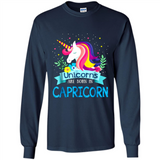 Unicorns are born in Capricorn Birthday Rainbow Gift Custom Ultra Cotton
