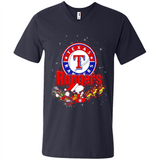Snoopy Christmas Texas Rangers - Men's V-Neck