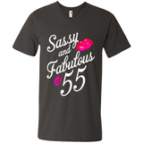 Sassy and Fabulous at 55 - 55th Birthday - Men's V-Neck