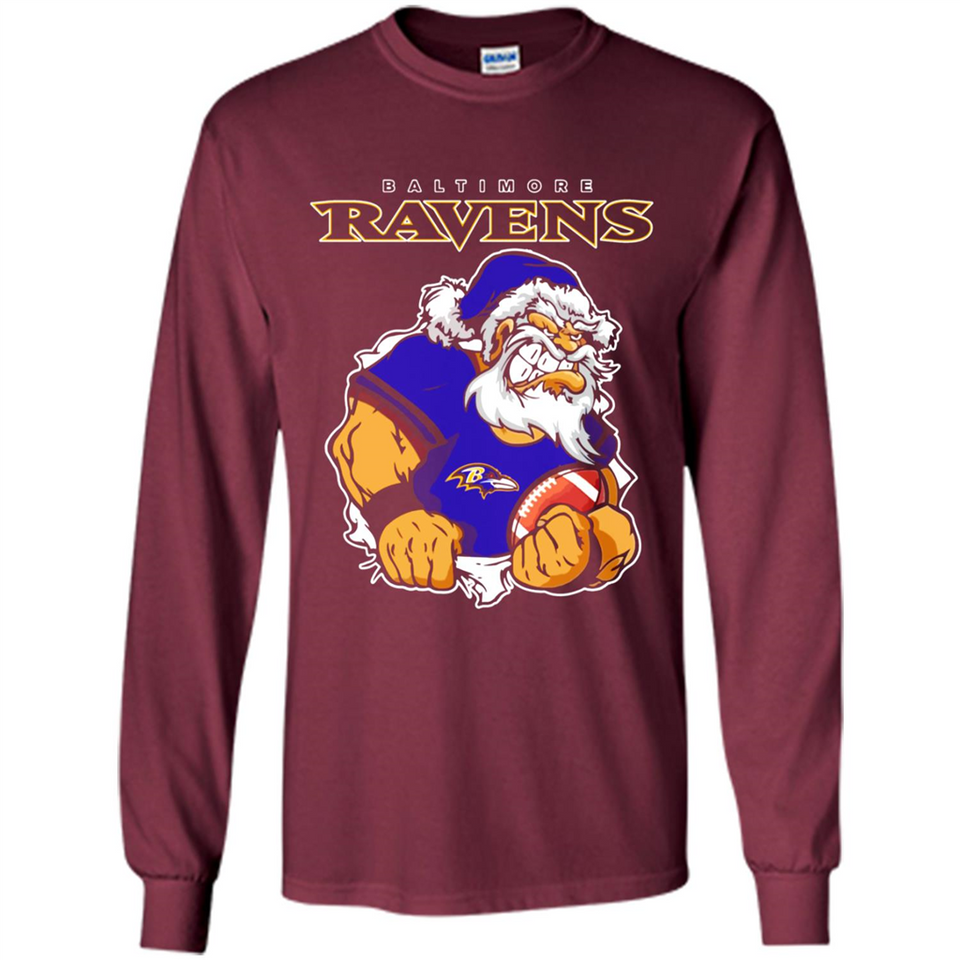 Grumpy Santa Claus Baltimore Ravens Football Team PINGPONG