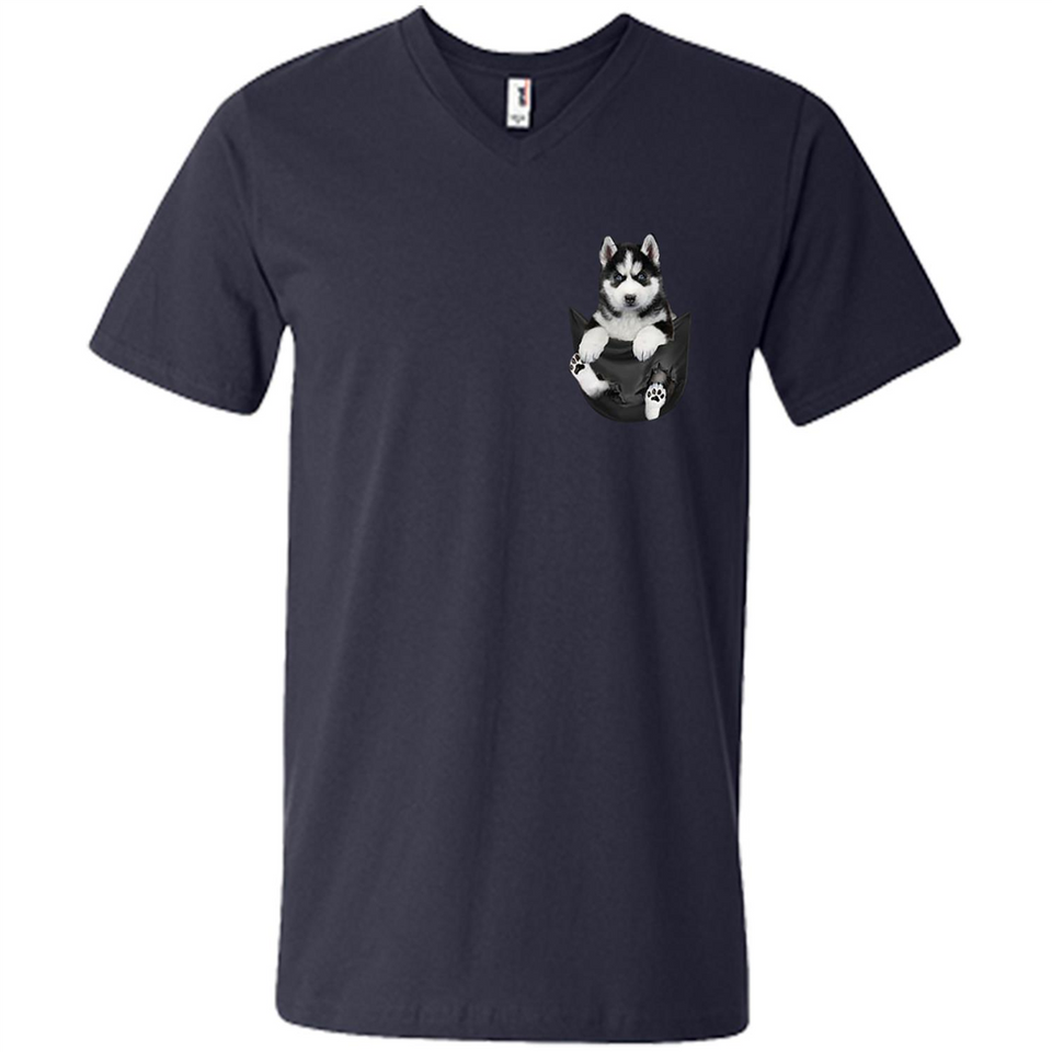 Husky Pocket - Men's V-Neck