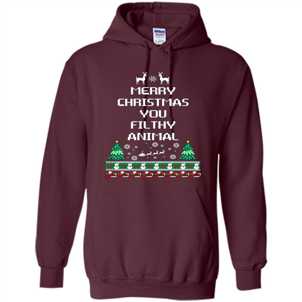 Merry Christmas You Filthy Animal Sweatshirt PINGPONG