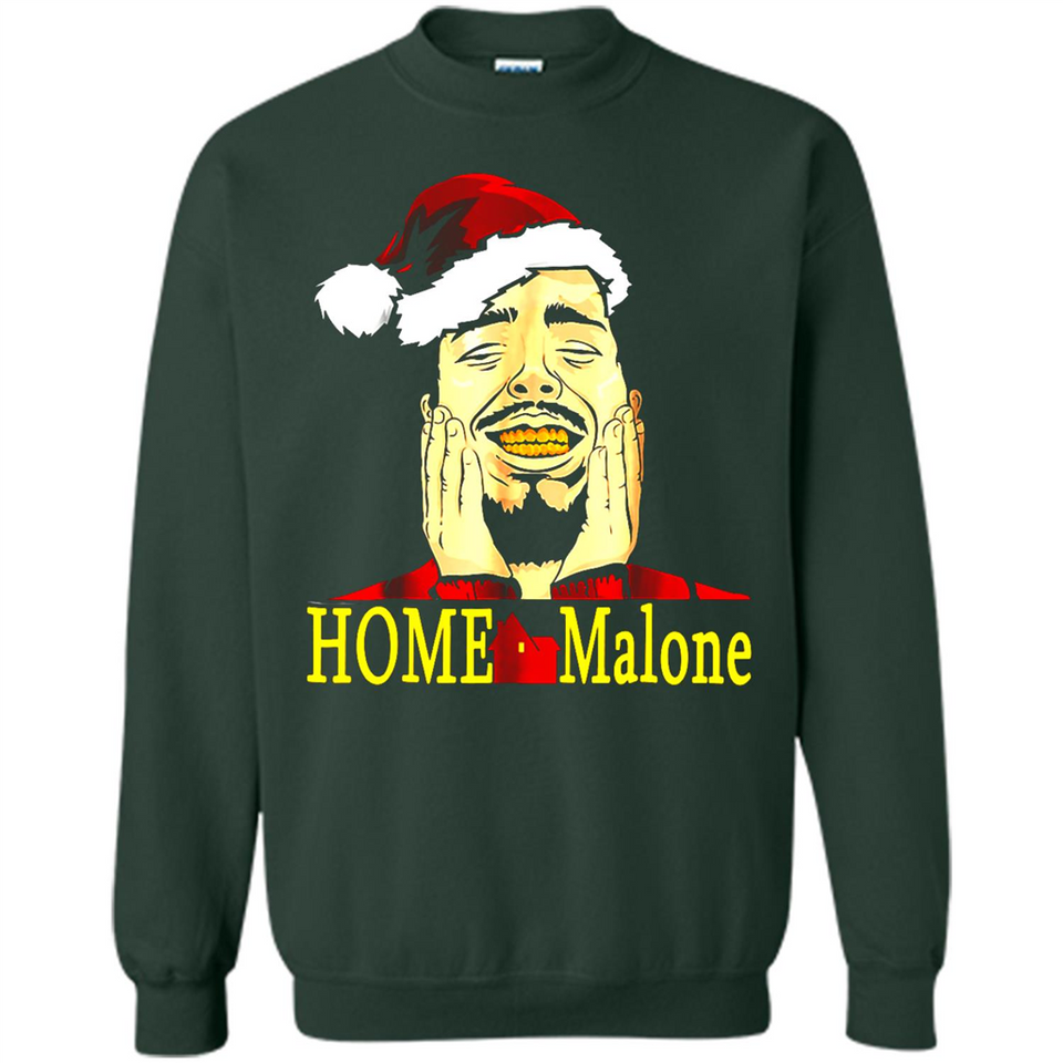 Home Malone Shirt Post Malone Christmas Sweatshirt - Sweatshirt