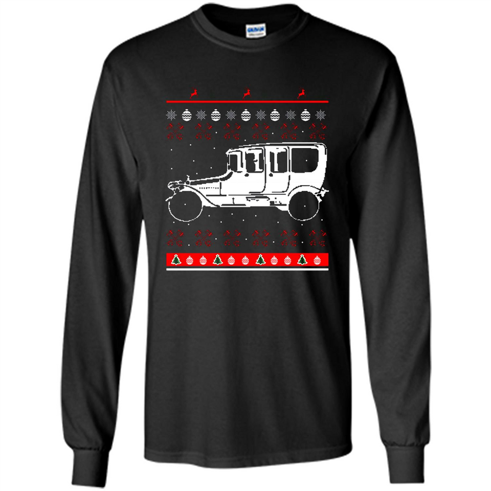 Christmas Ugly Sweater Automobile Ugly Christmas Sweater - Long Sleeve T-Shirt