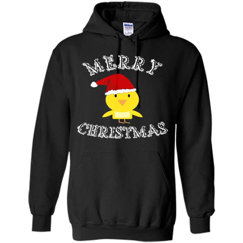Bird Santa Merry Christmas T-Shirt - Birds Watchers Xmas - Hoodie