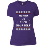 Merry go fuck yourself Christmas sweatshirt PINGPONG