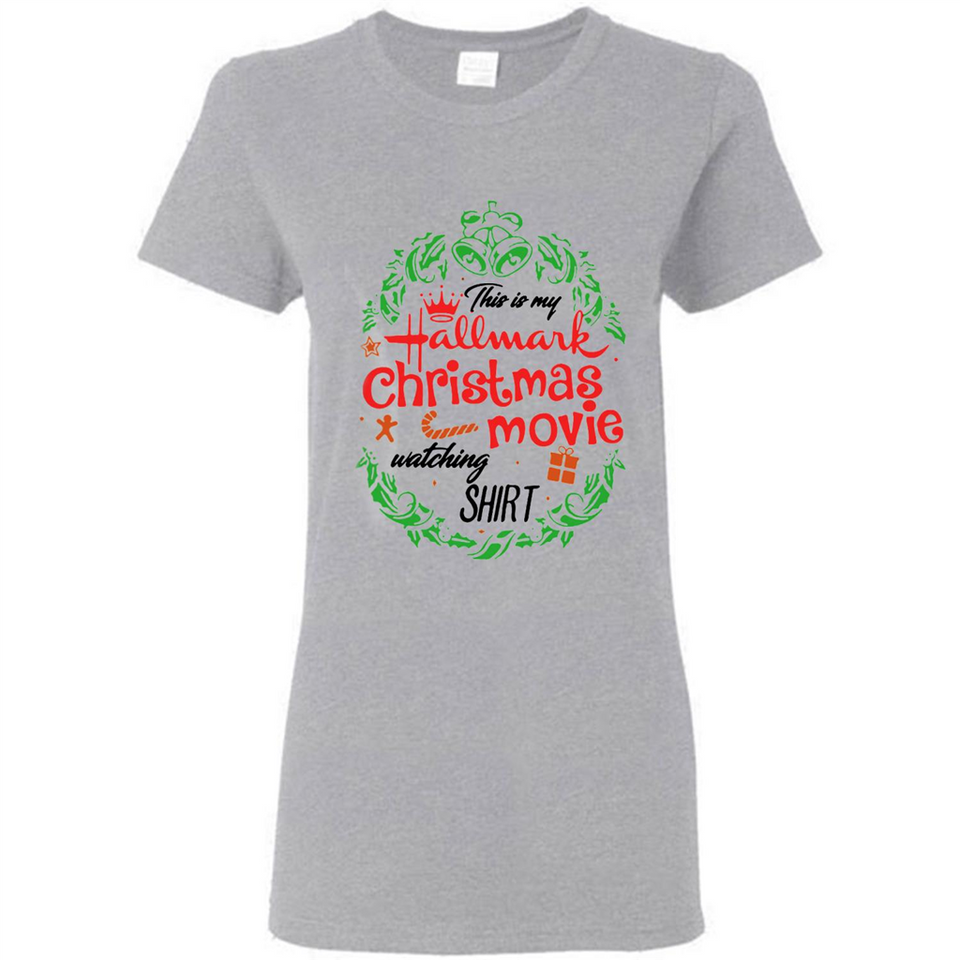 This is My Hallmark-Christmas Movies Watching Sporty T-Shirt - Ladies Short-Sleeve