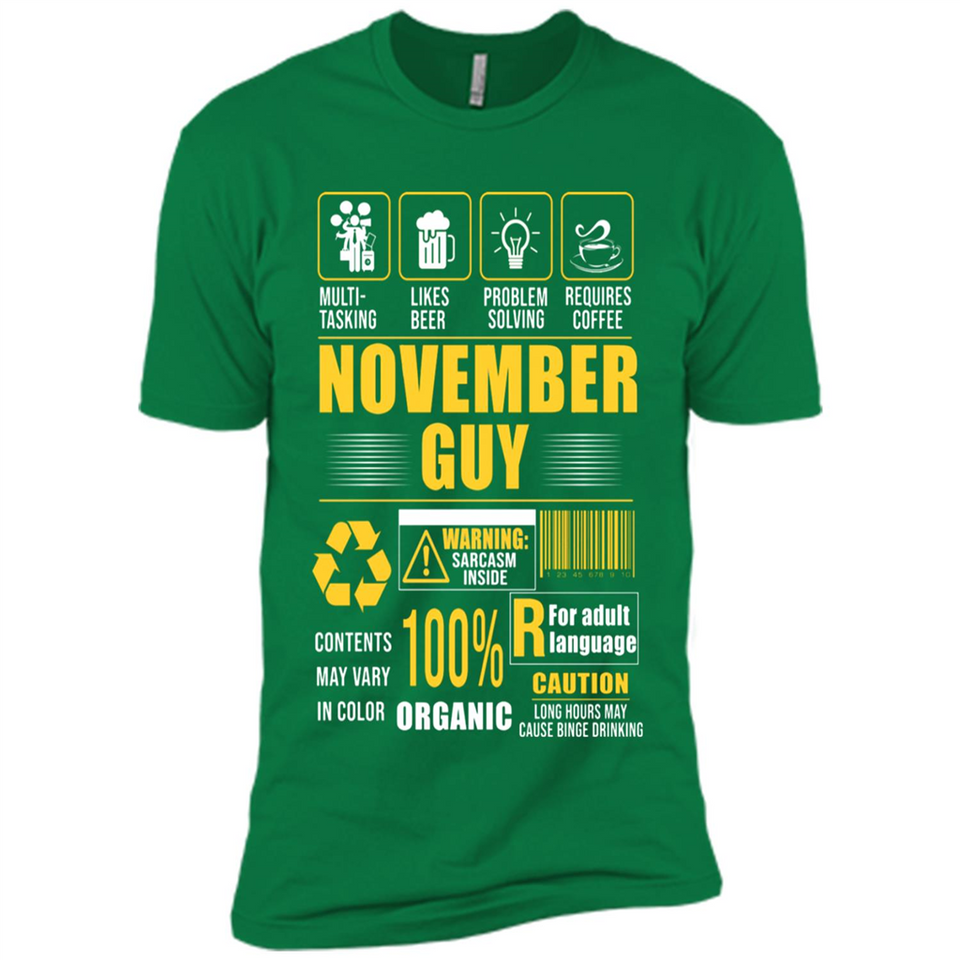 November Guy Multitasking - Premium Short Sleeve T-Shirt