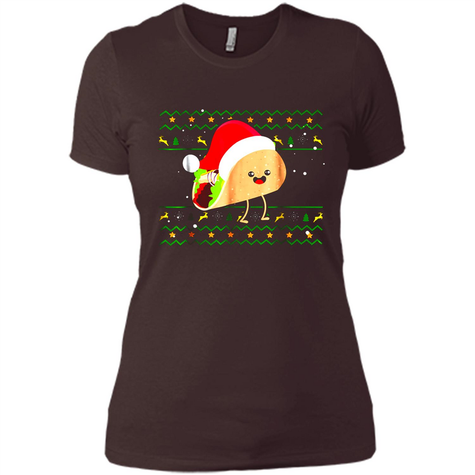TACO Santa Hat Ugly Christmas shirt Ladies' Boyfriend