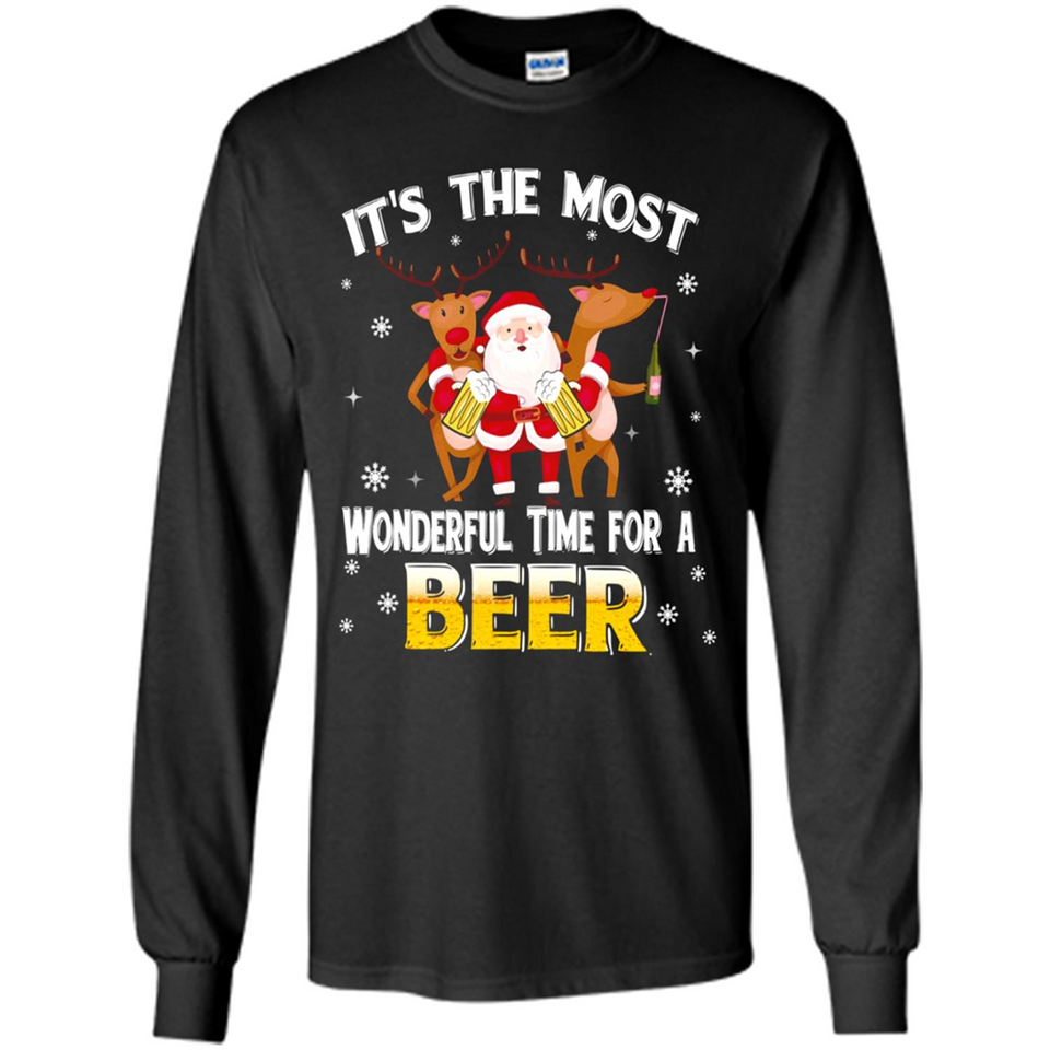 Its The Most Wonderful Time for a Beer - Long Sleeve T-Shirt