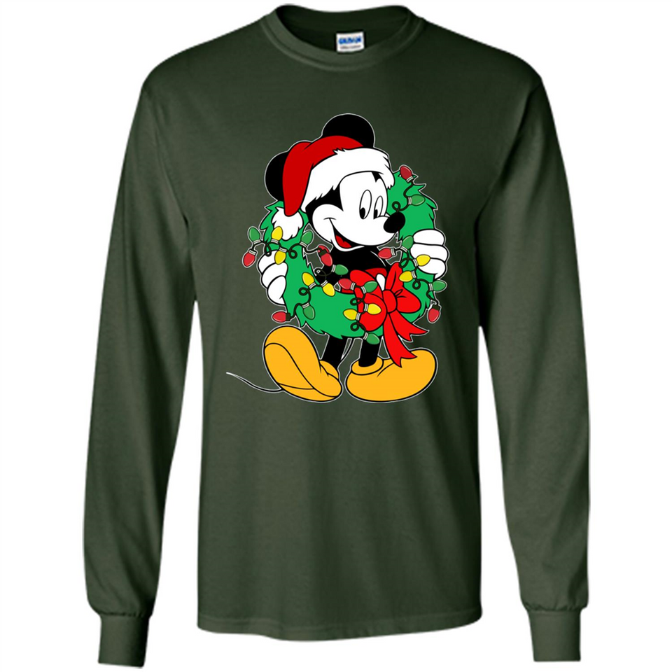 Mickey Mouse Merry Christmas Disney Sweatshirt - Long Sleeve T-Shirt