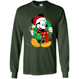 Mickey Mouse Merry Christmas Disney Sweatshirt - Long Sleeve T-Shirt