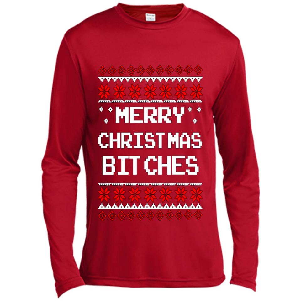Merry Christmas Bitches ugly sweatshirt PINGPONG