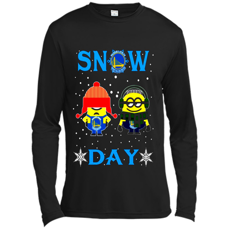 Snow Day Shirt For Golden State Warriors Vs Minion Fans pingpong