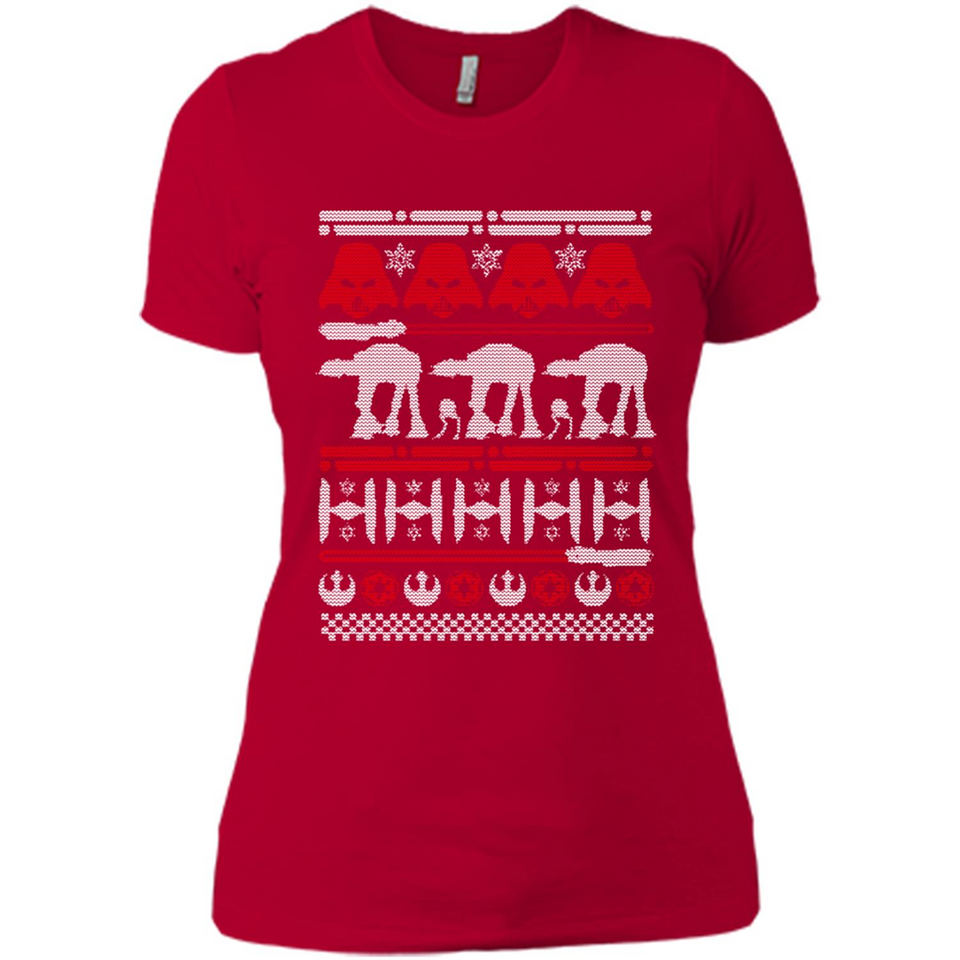 Star Wars - Christmas on Hoth - Ladies' Boyfriend T-Shirt