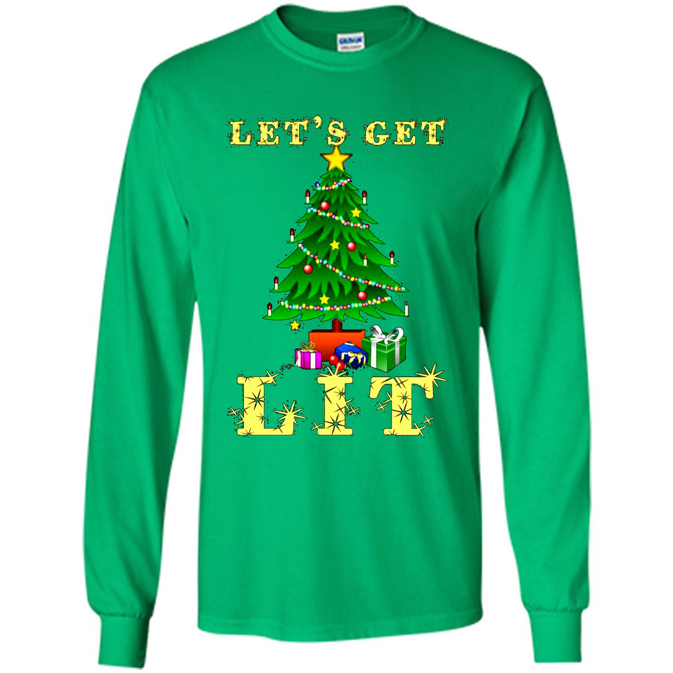 Let’s Get Lit Christmas Drinking sweater PINGPONG