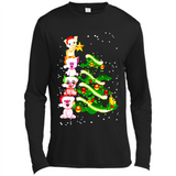 Pigs Christmas T Shirt PINGPONG - Canvas Long Sleeve T-Shirt