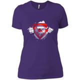 Boston Red Sox And Superman Fans - Ladies' Boyfriend T-Shirt