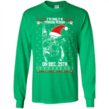 Morning Person Dutch Shepherd Funny Xmas - Long Sleeve T-Shirt