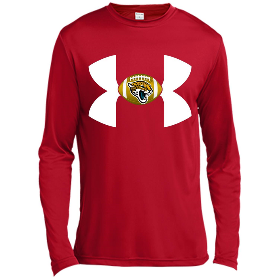 Jacksonville Jaguars Under Armour Logo - Canvas Long Sleeve T-Shirt