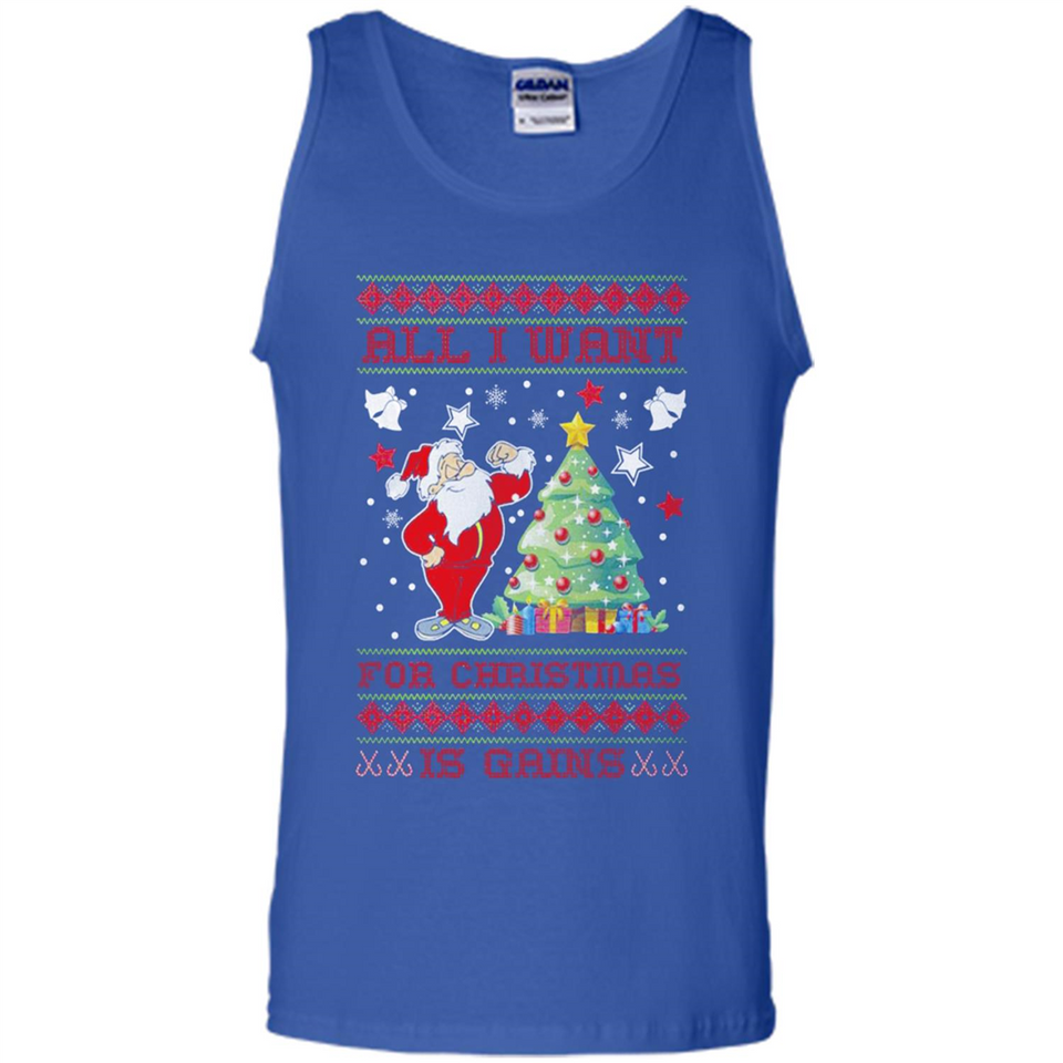 All I Want For Christmas Is Gains Christmas Tree Santa Claus
