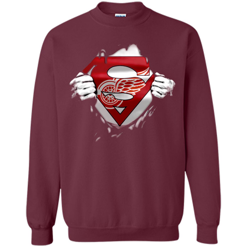 Detroit Red Wings And Superman Fans - Sweatshirt