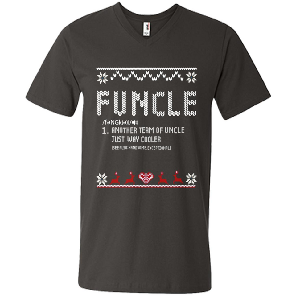 Mens Christmas Funcle Definition - Men's V-Neck