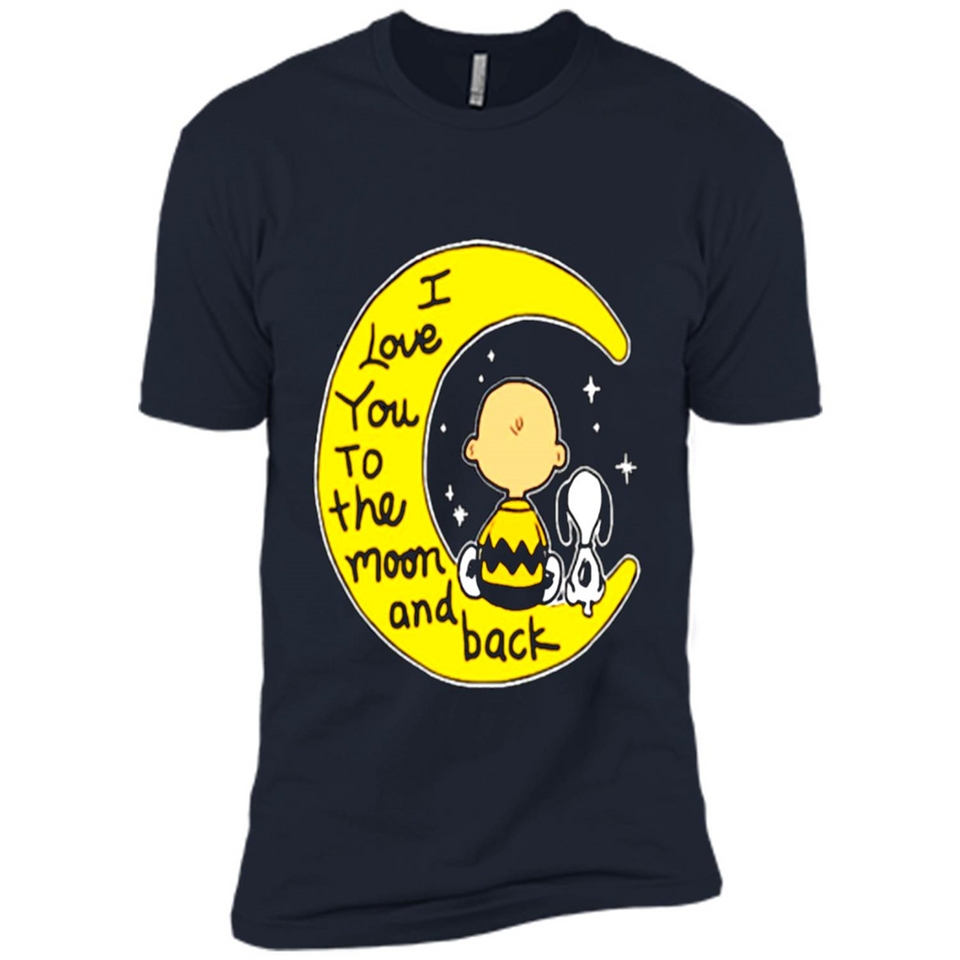 I LOVE YOU TO THE MOON AND BLACK CHARLIE BROWN AND SNOOPY