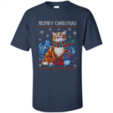 Christmas Ugly Sweater Cat With Christmas Meowy Chritstmas - Shirt