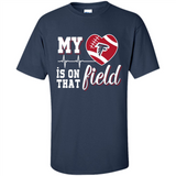 Atlanta Falcons Football My Heart is on that Field - Shirt