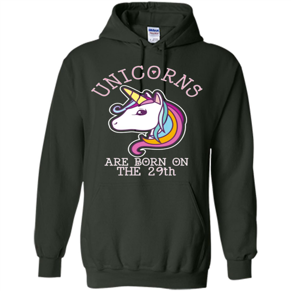 Unicorns Birthday T-shirt Born On The 29th Unicorn Magical