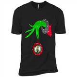 GRINCH HAND HOLDING BOSTON CELTICS NBA GLITTER CHRISTMAS PINGPONG