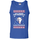 All I want for Christmas is Dean Winchester sweater - Tank Top