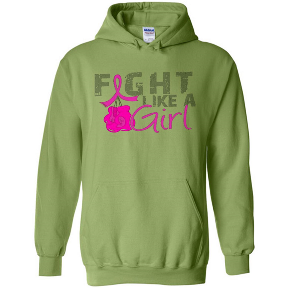 Fight Like A Girl Breast Cancer Awareness - Hoodie