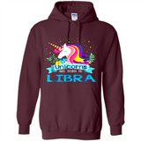 Unicorns are born in Libra Birthday Rainbow Gift Ladies Custom