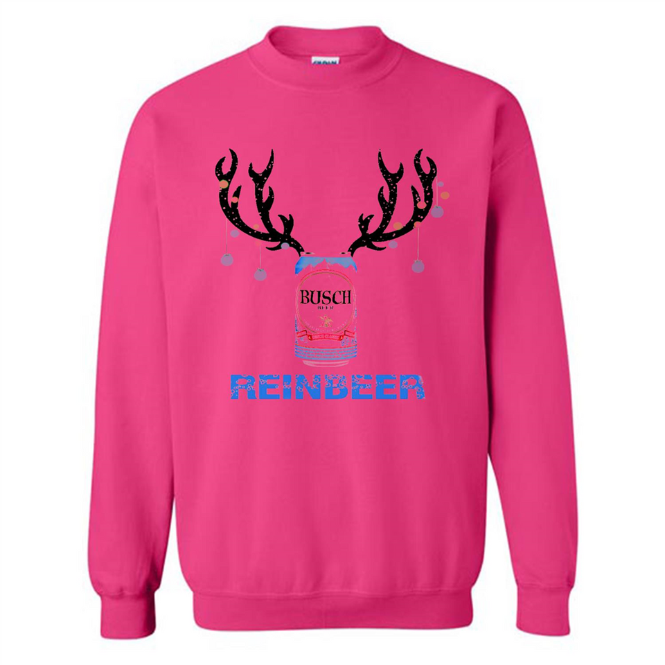 Busch Reinbeer Funny Beer Reindeer Christmas Sweatshirt - Sweatshirt