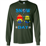 Snow Day Shirt For Dallas Mavericks Vs Minion Fans pingpong