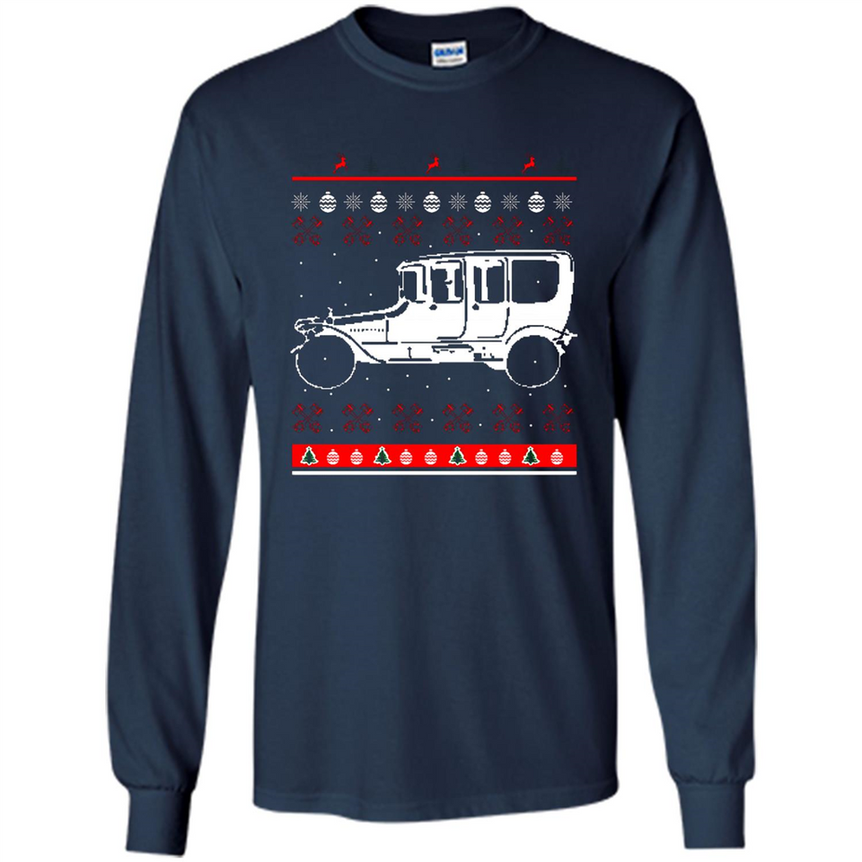 Christmas Ugly Sweater Automobile Ugly Christmas Sweater - Long Sleeve T-Shirt