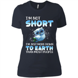 The owl I'm not short I just more down to Earth than most people - Ladies' Boyfriend T-Shirt