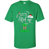Let's Get Elfed Up Funny Drinking Wine Christmas Elf PINGPONG